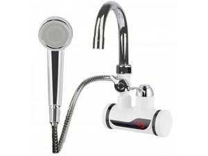 Przepływowy podgrzewacz wody prysznic kran ścienny