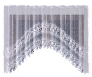 Firanka żakardowa Adelina 002245 - 160 x 310 biała