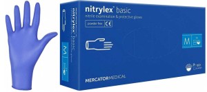 Rękawice Nitrylowe 100 szt. Nitrylex Basic Dark Blue 8-M