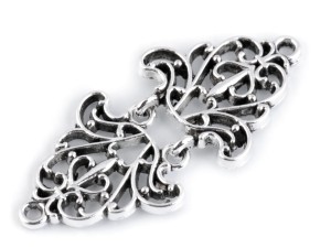 Zapięcie - haftka metalowa ażurowe 5156