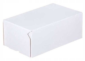 Karton Fasonowy 250x200x80mm BIAŁY-BRĄZOWY 3W E 350g/m2 - 20 szt.