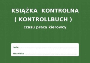 Książka czasu pracy kierowcy KONTROLLBUCH PL - DE - 10 szt.