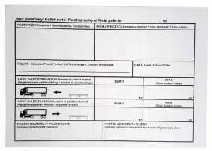 Kwit Paletowy A5 100 kartek - Samokopiujący - 10 szt.