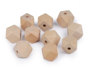 Koraliki drewniane 15 x 15 ( 5 szt )