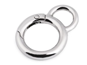 Karabińczyk okrągły 20 mm ( srebrny )