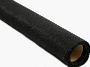 Flizelina z klejem szer. 90 cm  35 gr(1mb) Czarna