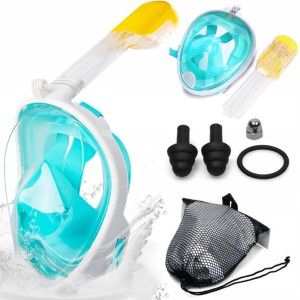 MASKA DO NURKOWANIA PEŁNOTWARZOWA SM-7 S/M lazurowa