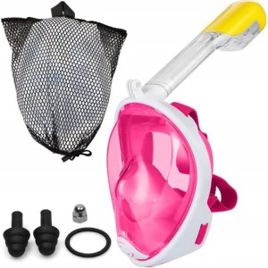 MASKA DO NURKOWANIA PEŁNOTWARZOWA SM-7 S/M różowa