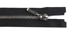 Zamek metalowy 75 cm ( 1 szt ) Srebrny