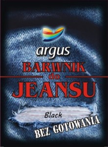 Barwnik Argus bez gotowania do Jeansu (CZARNY)