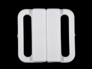 Zapięcie plastikowe do stroju kąpielowego 20 mm BIAŁE