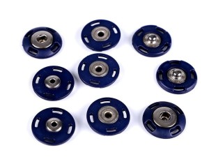 Zatrzaski / zapięcie ozdobne 21 mm ( Granatowe )