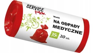 SP Worki na odpady MEDYCZNE LDPE  35L 20szt