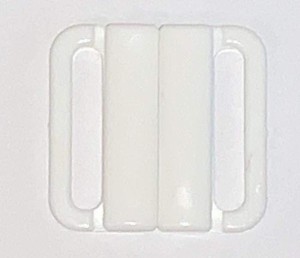 Zapięcie plastikowe do stroju 25 mm BIAŁE