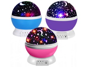 PROJEKTOR GWIAZD 360 LAMPKA DLA DZIECI LAMPA NOCNA