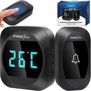 DZWONEK BEZPRZEWODOWY Z TERMOMETREM w899