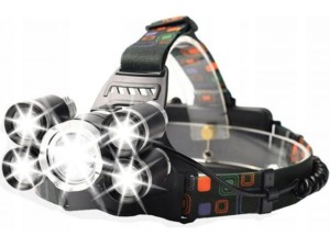 LATARKA CZOŁOWA CZOŁÓWKA LAMPKA 5 LED 5LED MOCNA