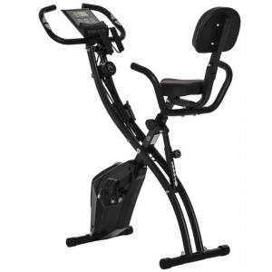 Rower Stacjonarny 2w1 Składany Magnetyczny Czarny PAKO A90-196