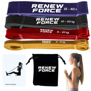 ZESTAW 4 GRUBYCH GUM TRENINGOWYCH TB1