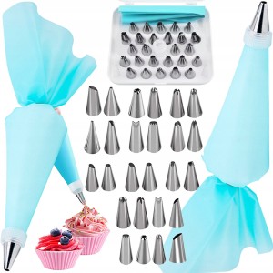 ZESTAW DO DEKOROWANIA TORTÓW BAKE5 30el DUŻY