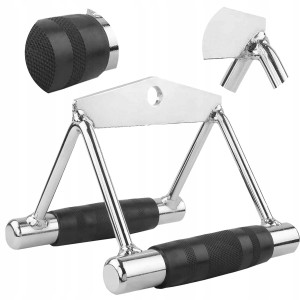 UCHWYT DO WYCIĄGU STALOWY TRÓJKĄTNY Z GUMĄ GYM-4