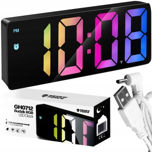 BUDZIK ELEKTRONICZNY LED RGB GH0712