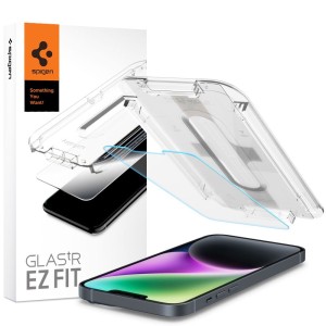 SZKŁO HARTOWANE SPIGEN GLAS.TR ”EZ FIT” IPHONE 13 / 13 PRO / 14 / 16E CLEAR