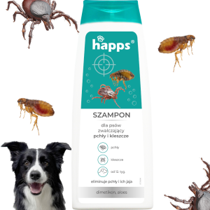 HAPPS - szampon dla psów na pchły i kleszcze 250ml
