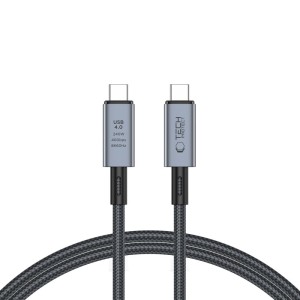 TECH-PROTECT ULTRABOOST MAX USB 4.0 8K 40GBPS TYPE-C CABLE PD 240W 100CM GREY