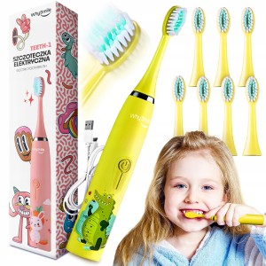SZCZOTECZKA ELEKTRYCZNA DLA DZIECI TEETH-1 ŻÓŁTA