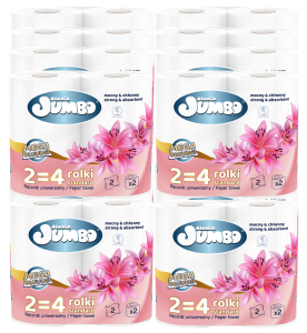 Ręcznik Papierowy 2R SŁONIK JUMBO MEGA DŁUUUGI BIAŁY 2W - 30 Rolek