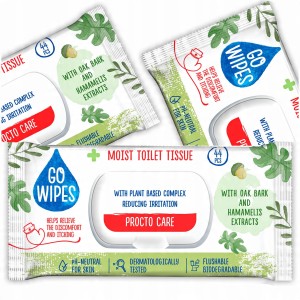 GOWIPES Nawilżany papier toaletowy Procto Care Flip top 44szt.