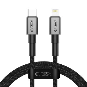 TECH-PROTECT ULTRABOOST DNA LIGHTNING CABLE PD 27W / 3A 100CM IRON GREY