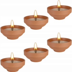 BISPOL - Znicz Ceramiczny Otwarty C003 - 6 szt.