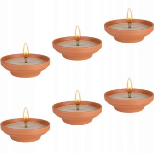 BISPOL - Znicz Ceramiczny Otwarty C004 - 6 szt.