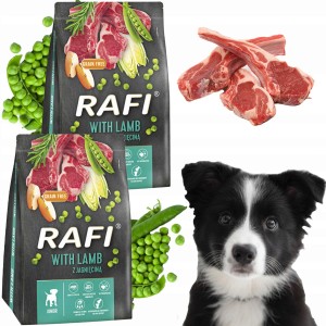 Sucha Karma Dla Psa RAFI JUNIOR z Jagnięciną 3 kg - 2 szt.