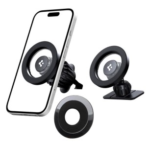 SPIGEN MFT13 MAGNETIC MAGSAFE DASHBOARD & VENT CAR MOUNT BLACK