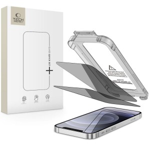 SZKŁO PRYWATYZUJĄCE TECH-PROTECT QUICK SET SPY+ 2-PACK IPHONE 12 / 12 PRO PRIVACY