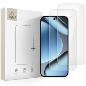 SZKŁO HARTOWANE TECH-PROTECT GLASS FIT+ 2-PACK GOOGLE PIXEL 9 PRO XL / 10 PRO XL CLEAR