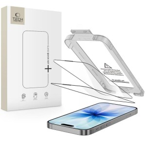SZKŁO HARTOWANE TECH-PROTECT QUICK SET+ 2-PACK IPHONE 17 BLACK