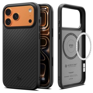 SPIGEN ENZO ARAMID ”T” MAG MAGSAFE IPHONE 17 PRO BLACK
