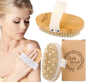 SZCZOTKA DO MASAŻU OWALNA Z WYPUSTKAMI MBB-20