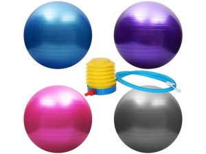 PIŁKA FITNESS GIMNASTYCZNA 65 CM + POMPKA