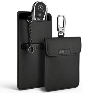 KLATKA FARADAYA TECH-PROTECT KLR400 POUCH KEYLESS RFID SIGNAL BLOCKER CASE BLACK/BLACK