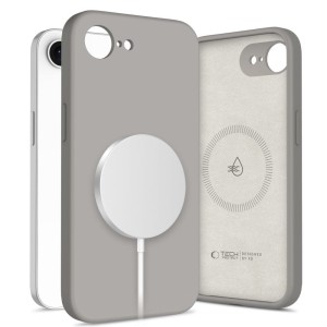 TECH-PROTECT SILICONE MAGSAFE IPHONE 16E / 17E STONE GREY