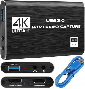 VIDEO GRABBER 4K PROSTOKĄTNY VICTOR-HDMI-1