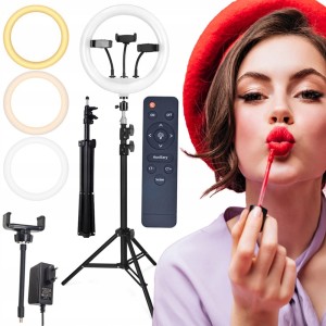 LAMPA PIERŚCIENIOWA LED + PILOT 150W (1 uchwyt) RL-16