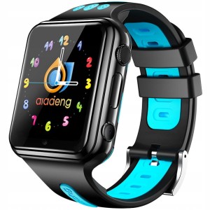 SMARTWATCH DLA DZIECI 2 KAMERY V7 CZARNO-NIEBIESKI