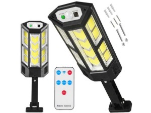 LAMPA SOLARNA Z CZUJNIKIEM RUCH ZMIERZCHU 124 LED