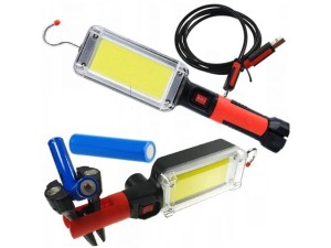 WARSZTATOWA LATARKA LAMPA Z HAKIEM LED COB